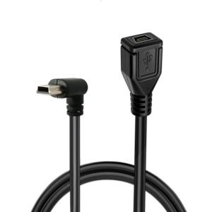 Mini USB Female to USB Male Cable 5Pin Adapter Cable Support Data Transfer Charging Sync Extension Cord for Dashing Camera