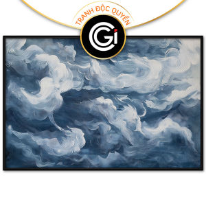 Tranh trừu tượng tâm trạng tranh treo tường dán tường decor nội thất.CGI-837