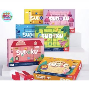 [4 CHỦ ĐỀ] Trò Chơi Ô Chữ Trí Tuệ Sudoku TOI Cho Bé 3-5 Tuổi