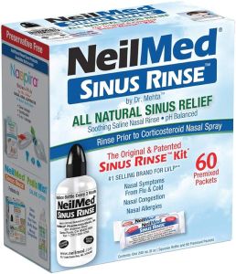 NeilMed Sinus Rinse - A Complete Sinus Nasal Rinse Kit 50 count (Pack of 1) Count may vary