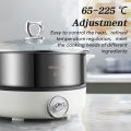 MODONG 6L Split-type Electric Hot Pot Household Stainless Steel Hot Pot Multi-function Electric Boiling Pot. 