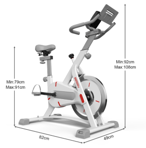 OneTwoFit Spinning Bike Exercise Stationary bike Indoor 5KG Flywheel with LCD Monitor Adjustable Seat Home Cardio Workout exercise equipment