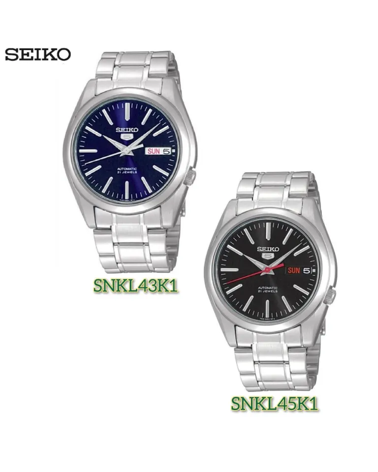 Seiko SNKL43K1 SNKL45K1 Automatic Gents Stainless Steel