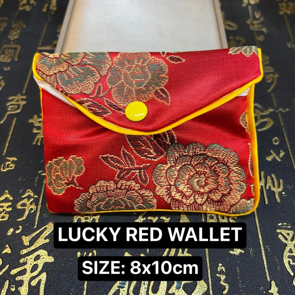 MONEY MAGNET WALLET™ Genuine Feng Shui Wallet Red and Gold Purse With Coins  and Crystals for Good Luck Wealth Prosperity Fortune Wallet - Etsy