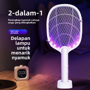 Lampu Anti Nyamuk 2-in-1 + Lampu Mood Pemikat Sinar UV Isi Ulang USB Aman untuk Keluarga & Hewan Peliharaan