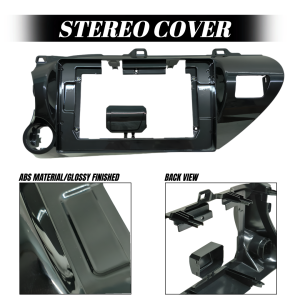 CPA ANDROID CAR STEREO COVER 10.1INCH TOYOTA HILUX 2017 WITH STEREO WIRE HARNESS POWER CABLE(8620)