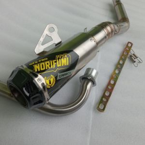 knalpot norifumi gtx pro carbon fullset GTX bebek GTX jupiter trail supra karisma vega revo grand smash sogun kirana Type Sarangan Setengah