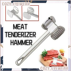 Portable Meat Steak Tenderizer Hammer Double Sided Aluminium Alloy Mallet Beater Cooking Pounder Kitchen Tool