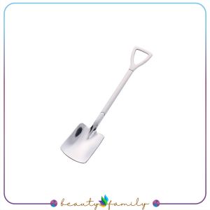 BF-C1006 Sendok Dessert Bentuk Sekop Besi Stainless Baja Anti Karat / Sendok Puding Skop Aesthetic