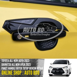 Paket Handle Outer Tutup Bensin All New Agya Ayla 2023 Hitam DOP