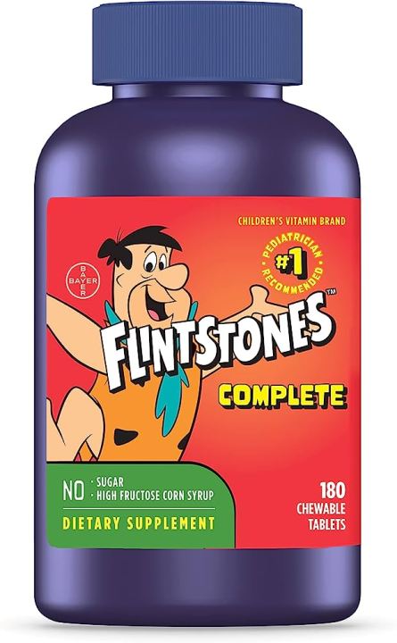 Flintstones Complete Children's Multivitamin with Calcium, Vitamin K ...