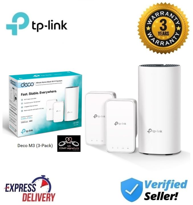 TP-Link Deco M3 (3-pack) Whole Home Wi-Fi System | Lazada
