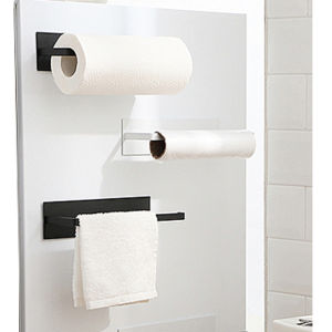 1PCS Bathroom Kitchen Self-adhesive Accessories Under Cabinet Paper Roll Rack Towel Holder Tissue Hanger Storage Rack For Bathroom Toilet