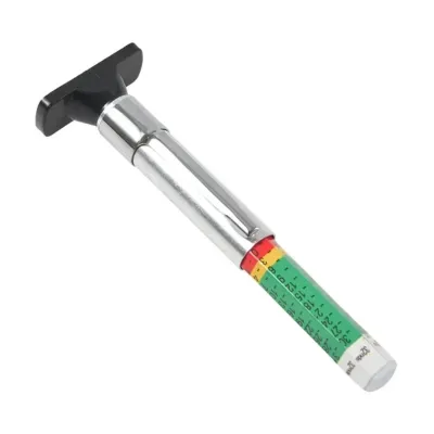 XUNJIE Stainless Steel Car Tyre Tire Tread Depth Gauge Thickness Detection Tread Mark Car Tyre Meter Digital Measuring Pen Thickness Meter Gauge Digital 25mm Car Tyre Measuring Pen Monitoring System