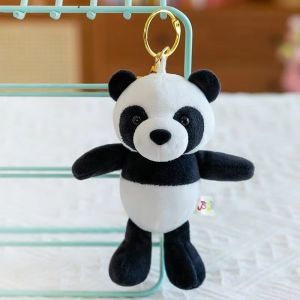 DOWNA 15CM Móc khóa nhồi bông Phim hoạt hình Vải nhung mềm mại Móc khóa đồ chơi mềm Thú vị Kiểu Dây Chuyền dây chuyền thú nhồi bông dành cho bé gái