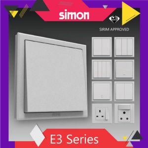 Simon E3 Series Switch/Switches & Socket Outlet (Silver)
