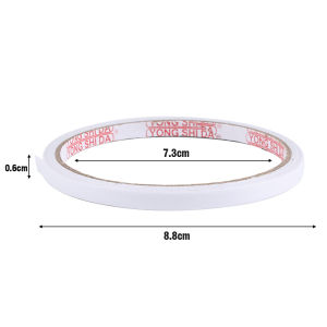 [Timmo House]8M White Super Strong Double Sided Adhesive Tape Paper 6MM Strong Ultra-thin Home Office Double Sided Tape Powerful Hand Tearing Adhesive Tape For Mounting Fixing Pad Sticky Paper