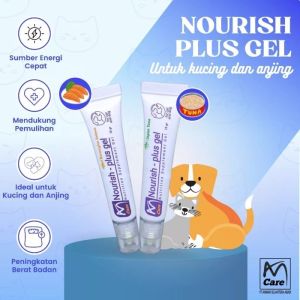 AMCARE NOURISH PLUS GEL FOR CAT & DOG 15GR - Nutrisi Pemulihan Untuk Kucing & Anjing
