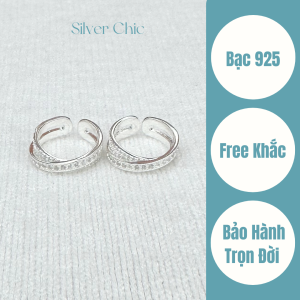Nhẫn đôi bạc First Sight SILVER CHIC N17 bạc 925