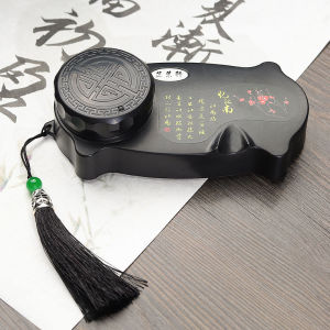 Nghiên mực nhựa có nắp chống tràn mực chống rơi vỡ tiện lợi mang theo không cần rửa sau khi dùng