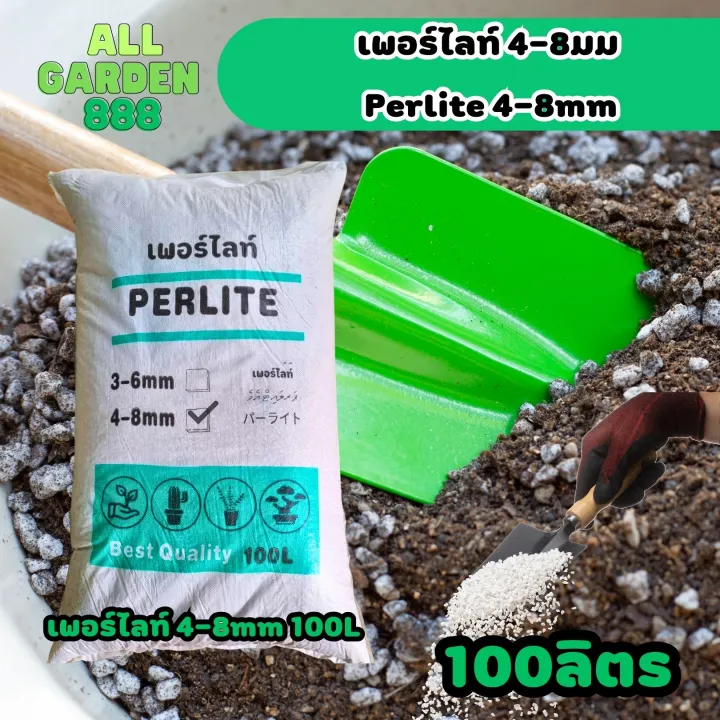 เพอร์ไลท์เม็ด 4-8มม. สำหรับแคคตัส ไม้อวบน้ำ ผักไฮโดรโปนิกส์
