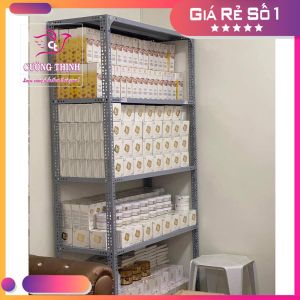 Kệ sắt đa năng V lỗ 4-5 tầng Cao 150cm x Dài 80cm x Rộng 40cm kệ trung bày sản phẩm