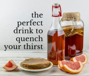 Kombucha DIY Brewing Essential Kit Includes 5-liter Glass Jar+LIVE Kombucha Scoby Starter Culture in 16 oz (400ml 2 Cups) Strong Starter Tea for Successful Kombucha Works