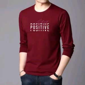 Bisa COD Sweater Keren Crewneck Elegan Kaos Pria Trendy Sweatshirt Kasual Sweter Cowok Baju Positive