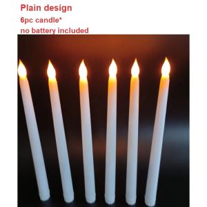 Romantic Flameless LED Taper Candle Light Candles Battery Powered For Party Wedding Event Home Decor