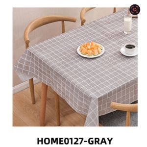 Home2U🏡 Table Cloth Waterproof Plastic Table Cover Oilproof Tablecloth alas meja Room Plaid Dustproof Table Clothes