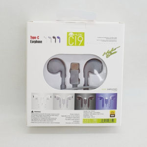 Headset Macaron C19 Type C Super Bass Tipe C Handsfree Warna-Warni C19