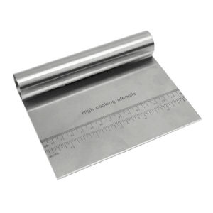 Stainless Steel Dough Cutter Pastry Bench Scraper with Measuring Scale/Pemotong Doh Tahan Karat