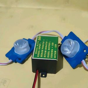 MODUL LAMPU LED BLITZ 24VOLT +2 LED MATA SATU ICEBLUE