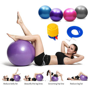 Stock Fitness Sports Yoga Ball Bola Pilates Balance Fitball Exercise Equipment Pilates Pregnant Massage Ball 55-75cm Free Pump