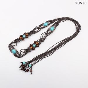 [COD] YUNZE Bohemian Style Retro Woven Dress Waist Chain For Women Trendy Tassel Pants Belt Versatile Fringed Rope Belt Fashion Accessory