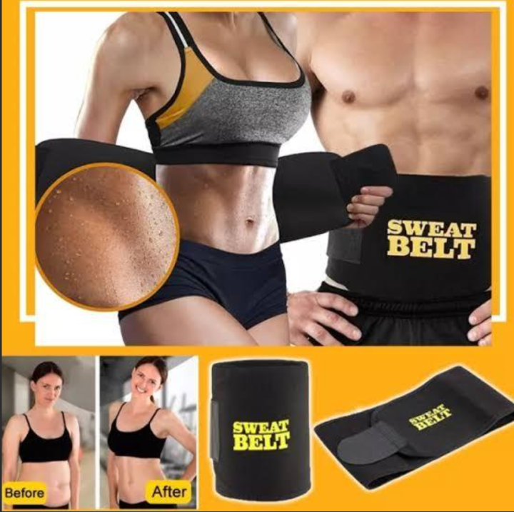 Exercise Hot Waist Tummy Trimmer Slim Sweat Band Body Shaper Belt Wrap Fat  Burn