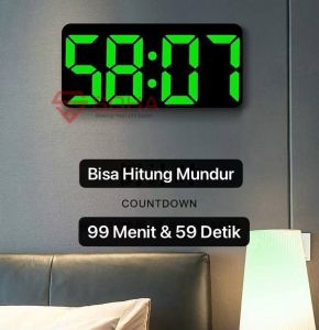 JD-2804 Jam Dinding LED Besar Jam Meja Fitur Alarm Countdown Dapat Remote Bisa Setting Jarak Jauh