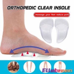 Clear Insole Orthopedic Professional Arch Support Insole Flat Foot Orthotic Insole Insert Silicone Orthotic Pad