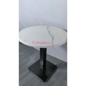 Furnimall 70cm Round Super Top Cafe Table Dining Meja Makan Bulat Modern Discussion Table Kafe