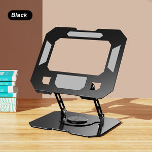 Laptop Stand with 360° Rotating Base Ergonomic Computer Riser for Desk Adjutable Height Muti-Angle