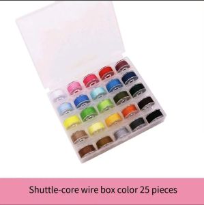 Hộp suốt trong suốt 25 lưới 36 lưới với suốt chỉ cộng với không trôi màu Bộ suốt chỉ 36 màu chỉ khâu tốc độ cao