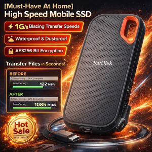 【New Arrival Sale】Portable SSD 1TB/2TB/4TB/6TB External Storage USB 3.2 Type-C Shockproof Portable SSD/External Storage