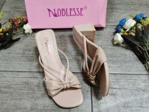 Womens Open- Toe Block Heel Sandals Slippers Korean Style Slides