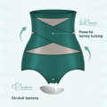 Ladies' highwaisted cotton abdominal girdle with belly control and buttock lift. 