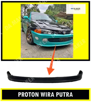 【Ready Stock】PROTON WIRA PUTRA FRONT SKIRT (MATERIAL PUR) **FIX TOWING CAP