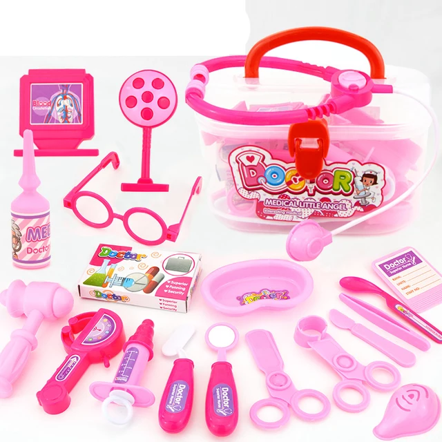 Girl Toys 3-7 Years Old Pretend Make Up Toys For Girls Princess Dress Up  Toys Set Suitcase Kids Gifts 24/30/34 Piece Set