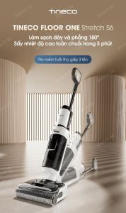 Máy lau nhà khô ướt cầm tay Tineco Floor One Stretch S6 2025 bản quốc tế