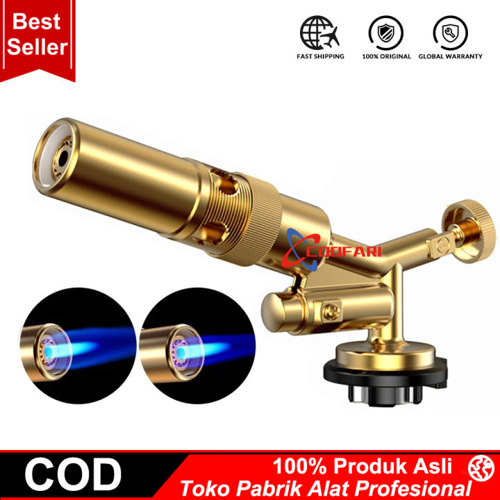 Kepala Gas Torch kaleng tabung Portable Flame Gun Las api Pemantik
