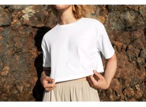 CROP TOP POLOS ONECK COTTON | BAJU KAOS TUMBLR CROP TEE TSHIRT KAOS KOREA