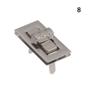 PETI CLOTHING ล็อคกระเป๋าเดินทาง อุปกรณ์ชิ้นส่วนกระเป๋า ปิดฮาร์ดแวร์ เข็มกลัดโลหะ กระเป๋าถือกระเป๋า DIY เปิดล็อค บิดล็อค